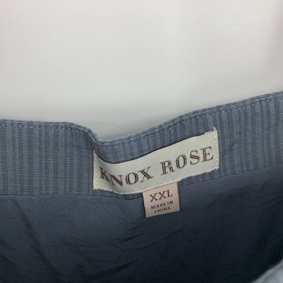 Knox Rose Dress Blue Embroidered Ruffle Short Sleeve Tiered NWT - Picture 3 of 13